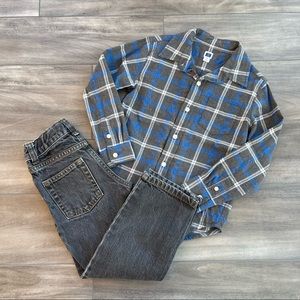 EUC Janie & Jack Brushed Twill & Denim Set 4 yr